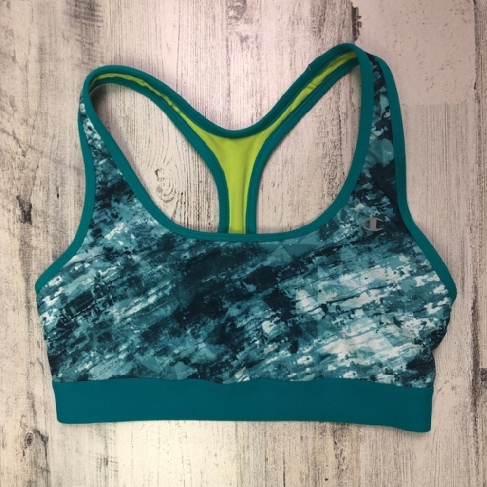 Champion Teal Medium Support Sports Bra
